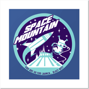 Space Mountain (blues) Posters and Art